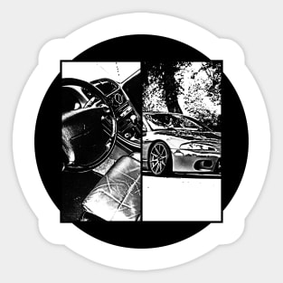 MITSUBISHI ECLIPSE D30 Black 'N White 5 Sticker